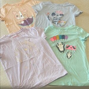 Set of 4 Graphic T-Shirts for Kids for playtime